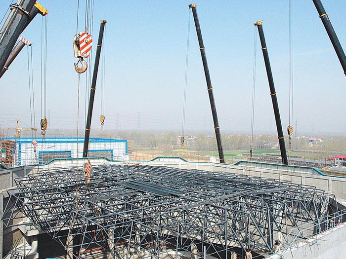 深州网架高空滑移法