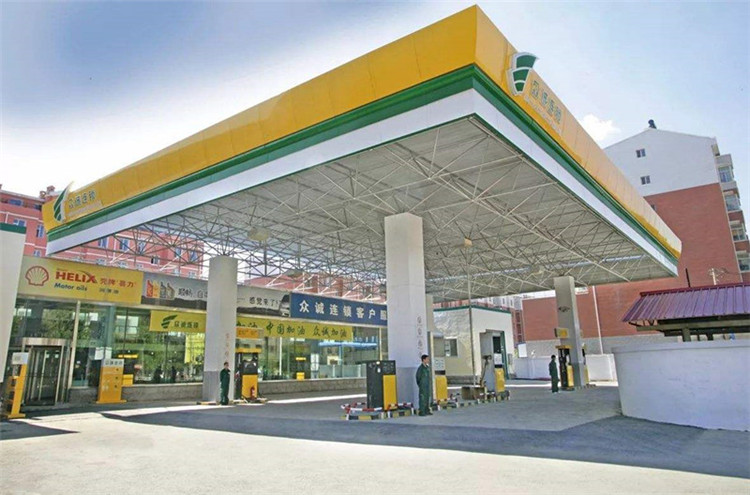 深州加气站钢结构网架案例7